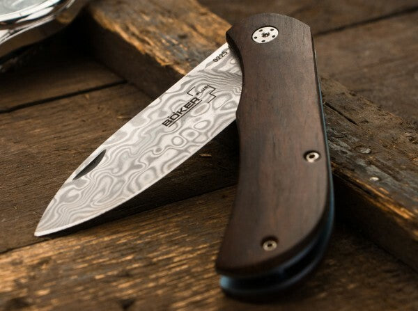 BÖKER Exskelibur II taschenmesser 7 cm, damast, cocobolo holz