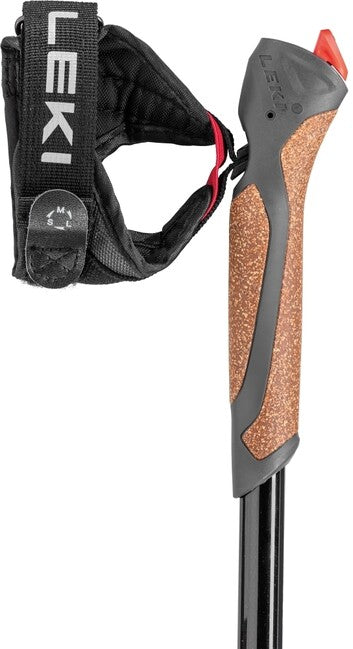LEKI Spin Nordic Walking Stöcke, schwarz-silbergrau-weiß, 100 - 130 cm