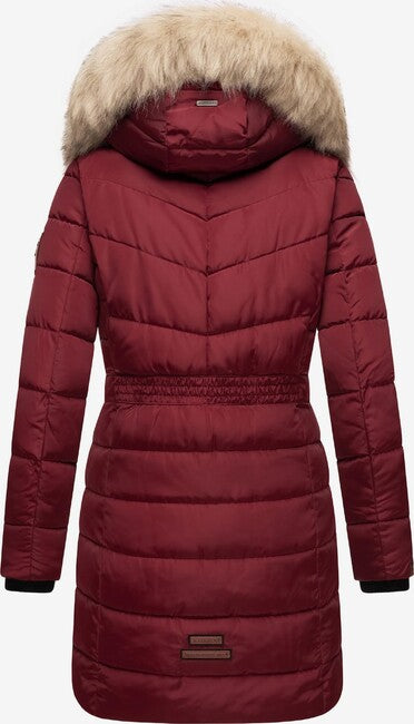 Navahoo Paula damen Winterparka mit Kapuze, bordeaux