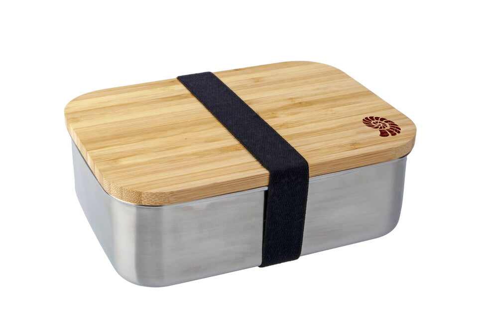 Origin Outdoors Bamboo Obedovy box z nehrdzavejucej ocele 1,2 l