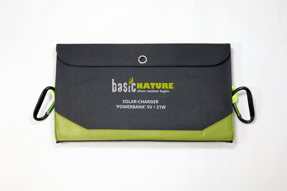 BasicNature Powerbank Solar Ladegerät 5V / 21W