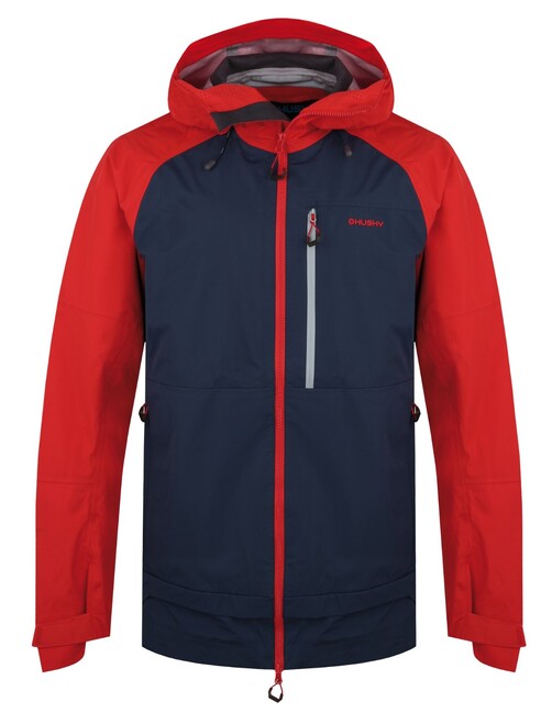 HUSKY Nanook M Herren-Hardshelljacke, rot/dunkelblau
