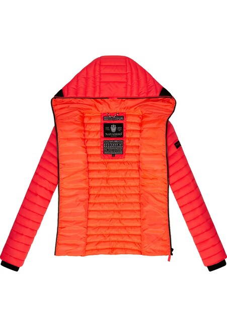 Navahoo Kimuk damen Übergangsjacke mit Kapuze, neon coral