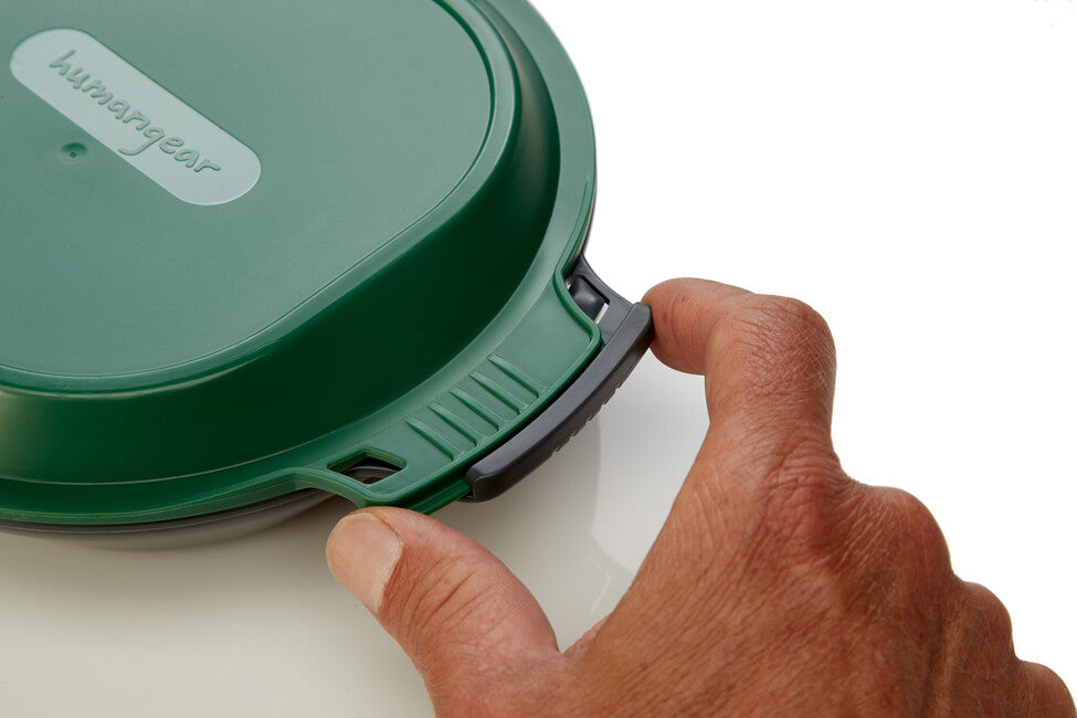 Humangear GoKit lunchbox holzkohle grün Deluxe