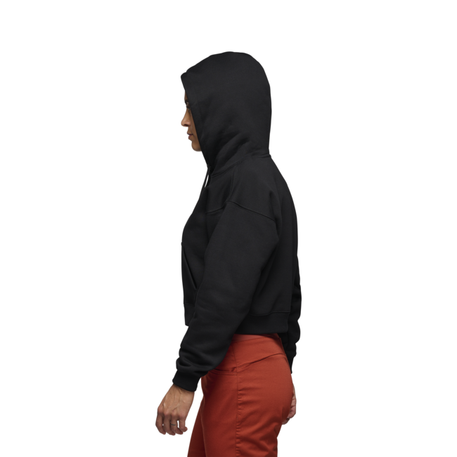 Black Diamond Crop Sweatshirt für damen, schwarz