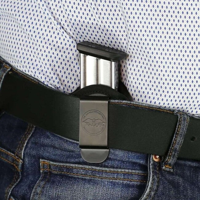 Falco F800 Nylon Magazine Pouch for Glock 19, Black, Left-Handed