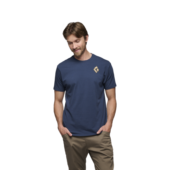 Black Diamond Mono Pocket herren Kurzarm-T-shirt, indigo