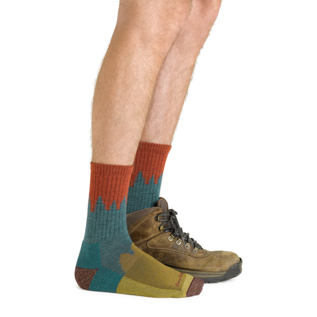 Darn Tough Number 2 Micro Crew socken medium light mit kissen, teal