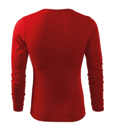 Malfini Fit-T LS herren-Langarm-T-shirt, rot