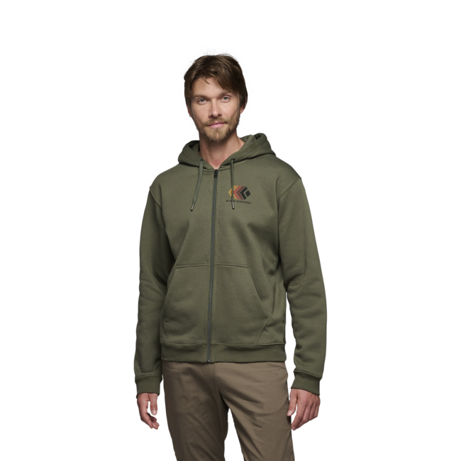Black Diamond Faded herren sweaT-shirt mit reißverschluss, tundra