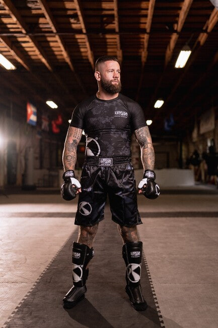 Katsudo Revenge Γάντια MMA, μαύρο λευκό