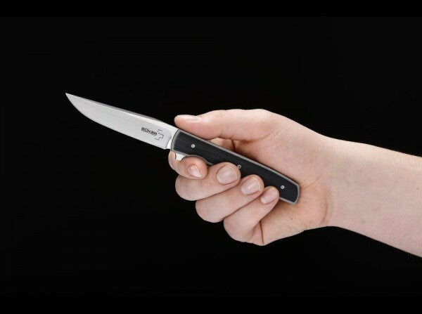 BÖKER Plus Urban Trapper taschenmesser 8,7 cm, schwarz, g10