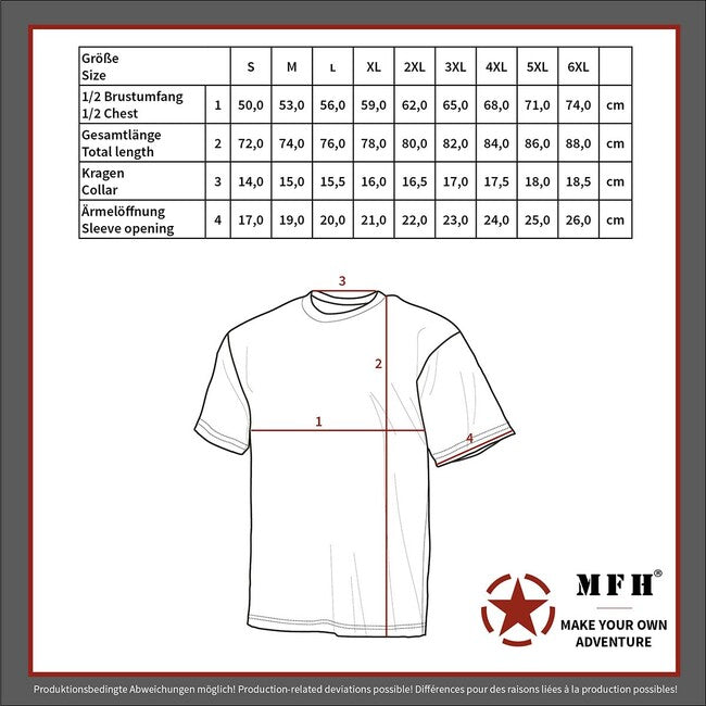 MFH T-Shirt Security, blau