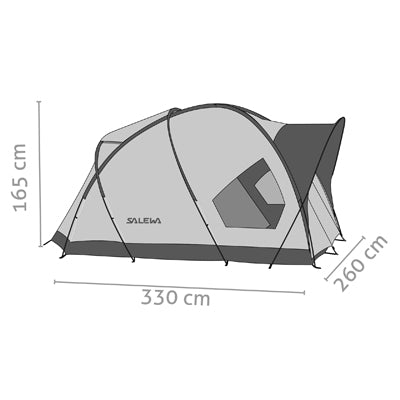 Salewa Alpenhütte Zelt für 4 Personen