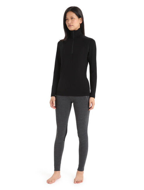 Icebreaker 260 Tech Zippered Thermal sweatshirt, schwarz