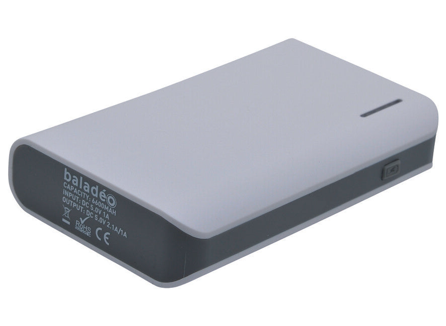 Baladeo PLR904 powerbank S6600 2xUSB, weiß