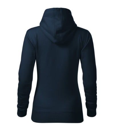 Malfini Cape damen-Kapuzenpullover, dunkelblau