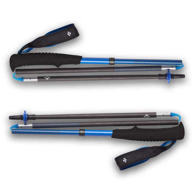 Black Diamond Distance Carbon Z trekkingstöcke , ultra blau