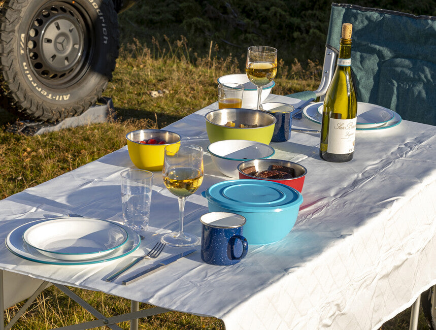 Origin Outdoors Emaille-Becher 360 ml blau