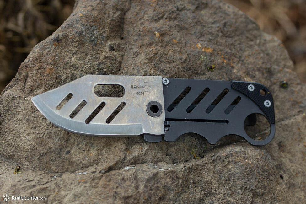 BÖKER Plus Kreditkartenmesser taschenhalsmesser 5,8 cm, titan