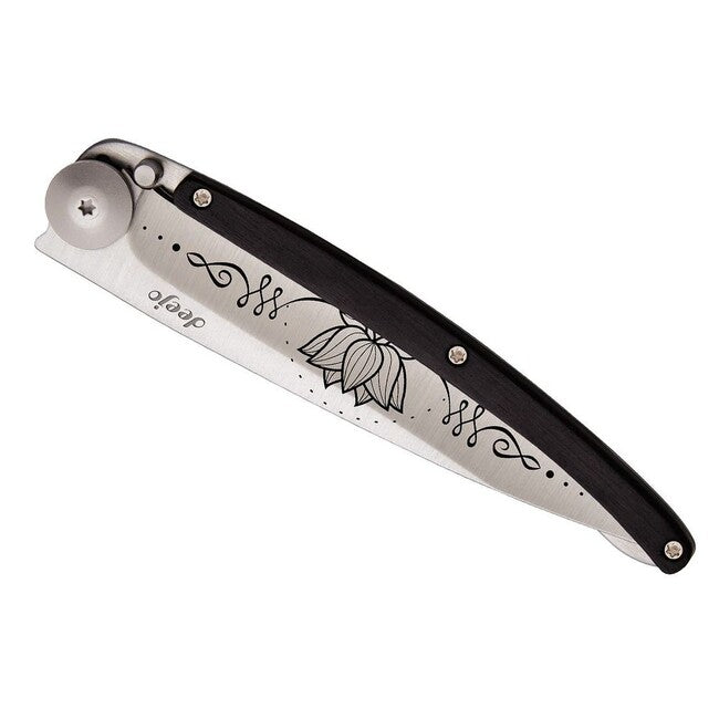 Deejo Tattoo wood Zen schließmesser