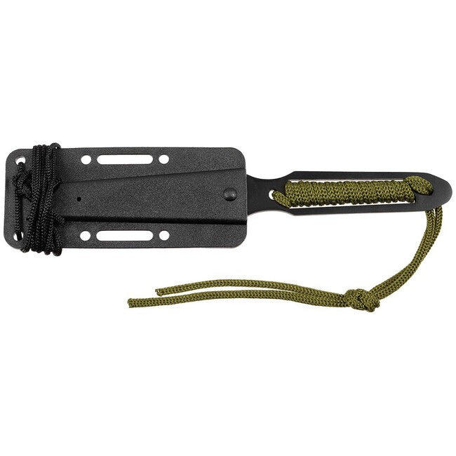 Fox Action II Messer umwickelter Griff mit Scheide, schwarz
