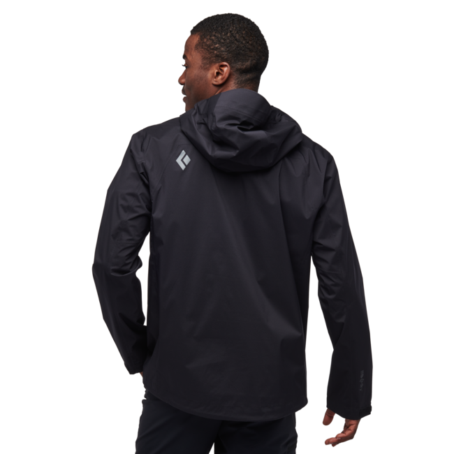 Black Diamond Stormline Stretch Anorak Waterproof Jacket, schwarz