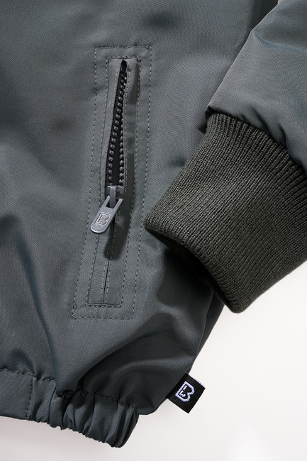 Brandit kinder Frontzip Windbreaker Jacke, anthrazit