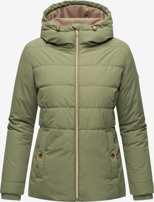 Marikoo Alemee damen Winterjacke mit Kapuze, oliv