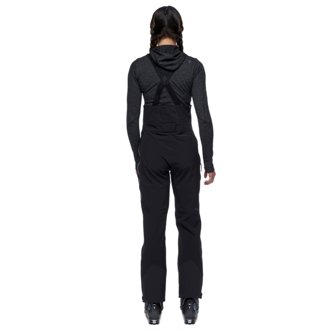 Black Diamond Recon Stretch Bibs παντελόνι γυναικείο με τράκες, μαύρο