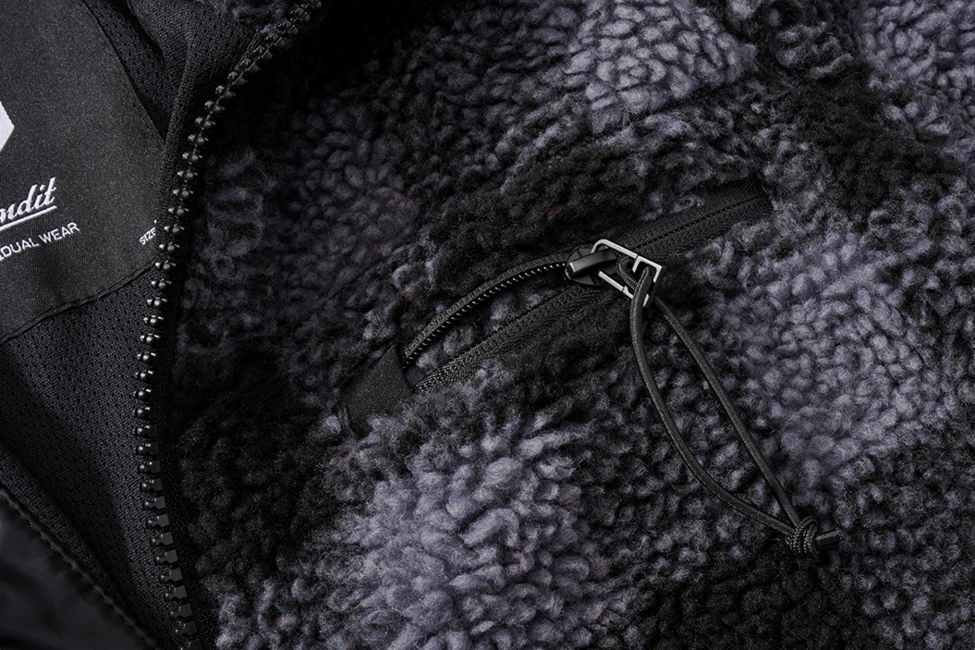 Brandit Teddyfleece Fleecejacke, schwarz/grau