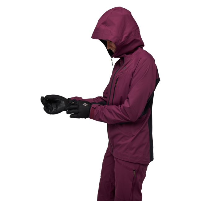 Black Diamond Dawn Patrol Hybrid Shell damen-Hybrid-Shelljacke, brombeere-schwarz