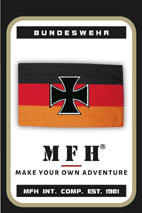 MFH BW Mountain Backpack, Olive, 30L, Leather Straps