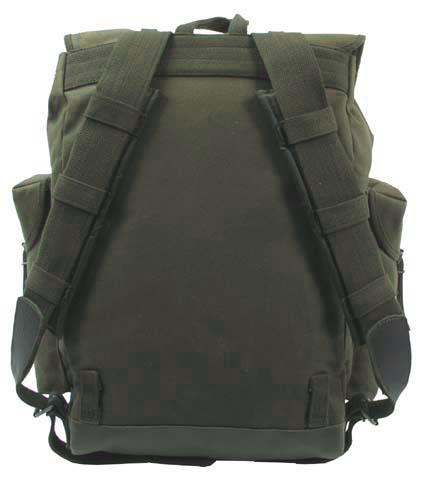 MFH Bw Gebirgsrucksack oliv 30 l Lederriemen