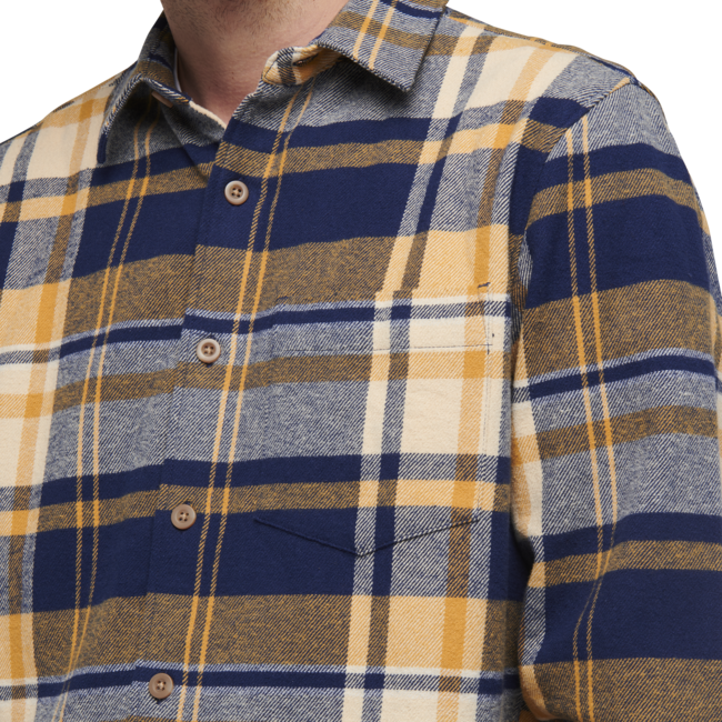 Black Diamond Project Flanellhemd herren indigo-gold kariert