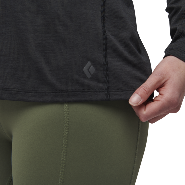 Black Diamond Lightwire Tech herren long sleeve T-shirt, schwarz