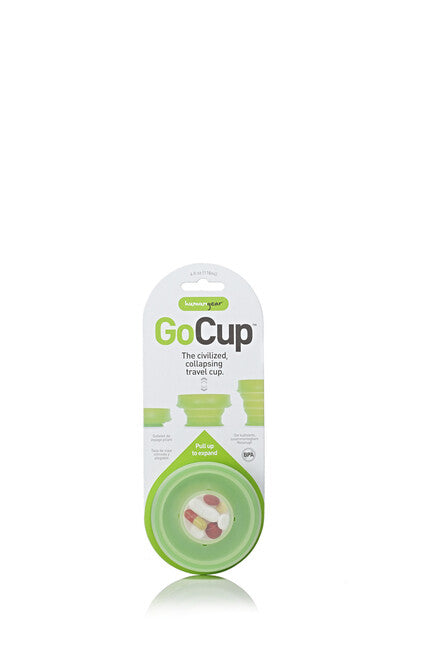 Humangear GoCup faltbarer hygienischer und verpackbarer Reisebecher ' 118 ml grün