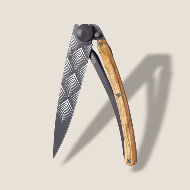 Deejo Giant klappmesser, schwarz