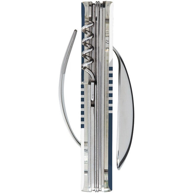 Akinod A02M00044 Multifunktions- Besteck 13h25, blue mariniere-mirror finish