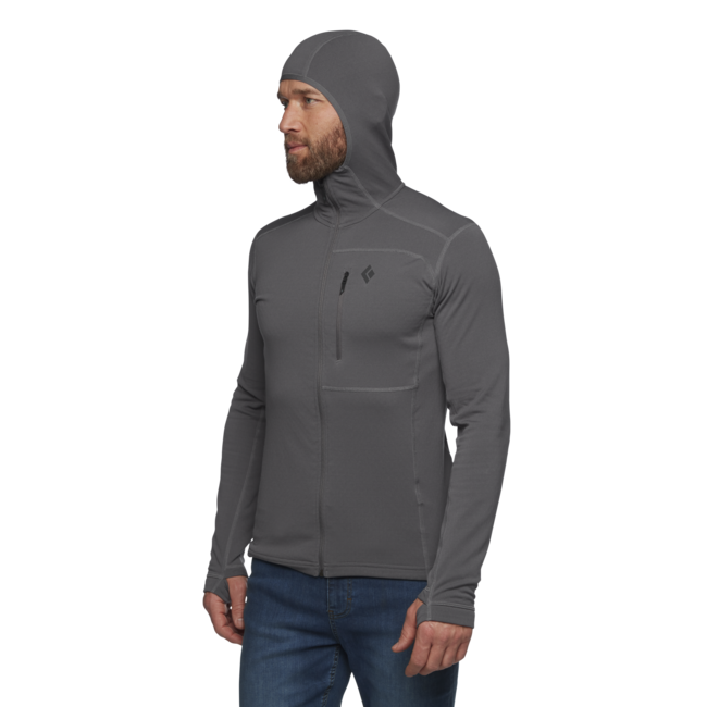 Black Diamond Coefficient herren sweatshirt, granit