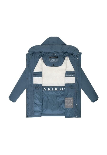 Marikoo Delilah16 damen Winterjacke mit Kapuze, dusty blue