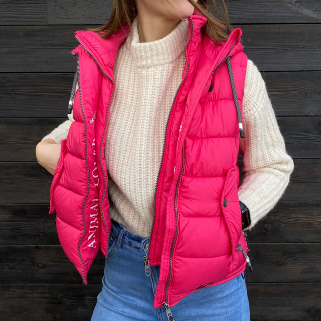 Navahoo KASSIDY damen Weste mit Kapuze, pink