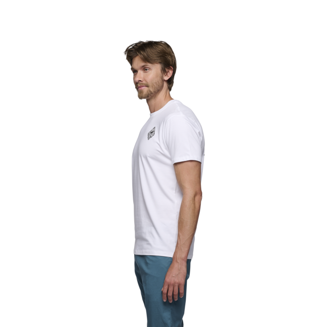 Black Diamond Mono Pocket herren Kurzarm-T-shirt, weiß