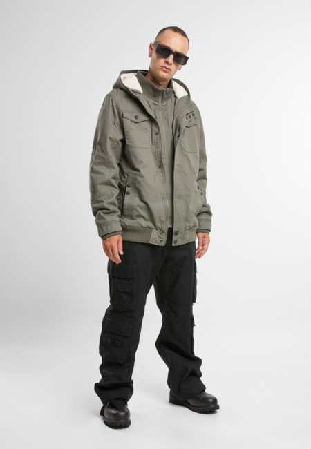 Brandit herren Winterjacke Meadow Jacket, olivgrün