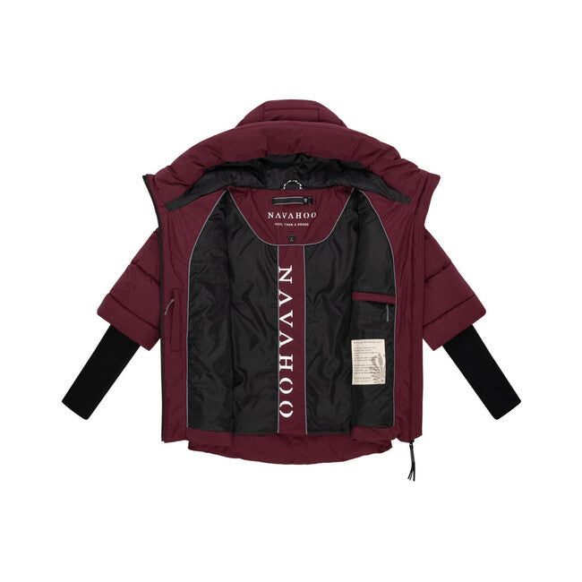 Navahoo LOTUSHERZ XIV damen Winterjacke weinrot