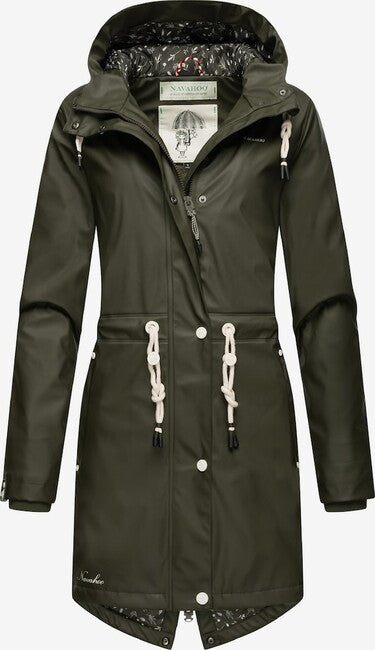 Navahoo Flower Of Ocean damen Regenjacke Dunkeloliv