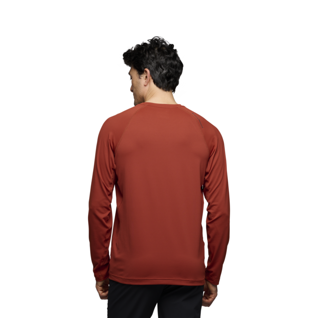 Black Diamond Alpenglow Crew herren Langarm-T-shirt, burnt sienna