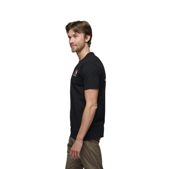 Black Diamond Faded herren kurzarm-T-shirt, schwarz