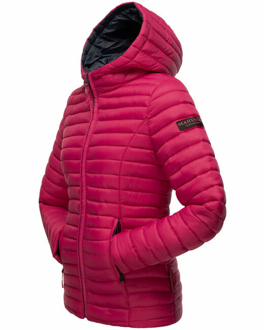 Marikoo ASRAA damen-übergangsjacke mit kapuze, fuchsia