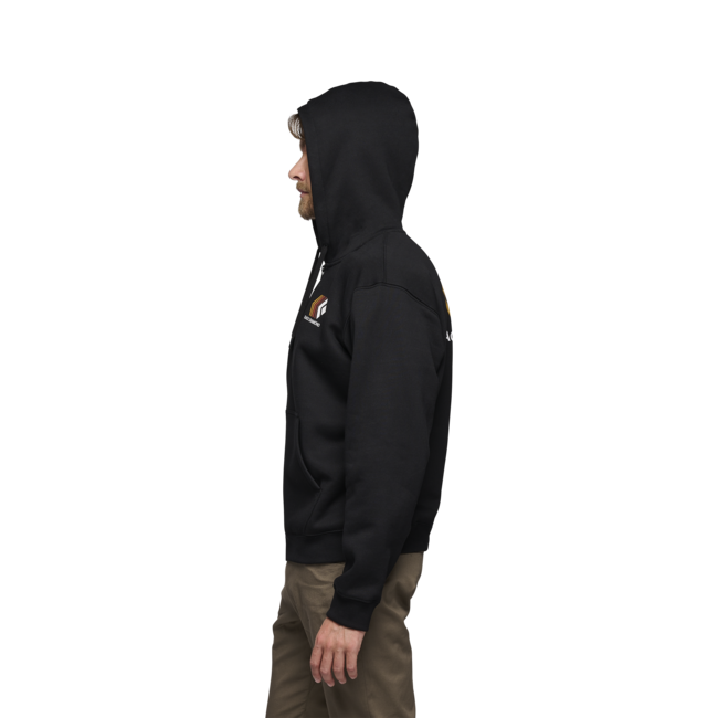 Black Diamond Faded herren Sweatshirt mit Reißverschluss, schwarz